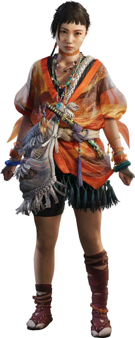 Official character art of Izumo no Okuni