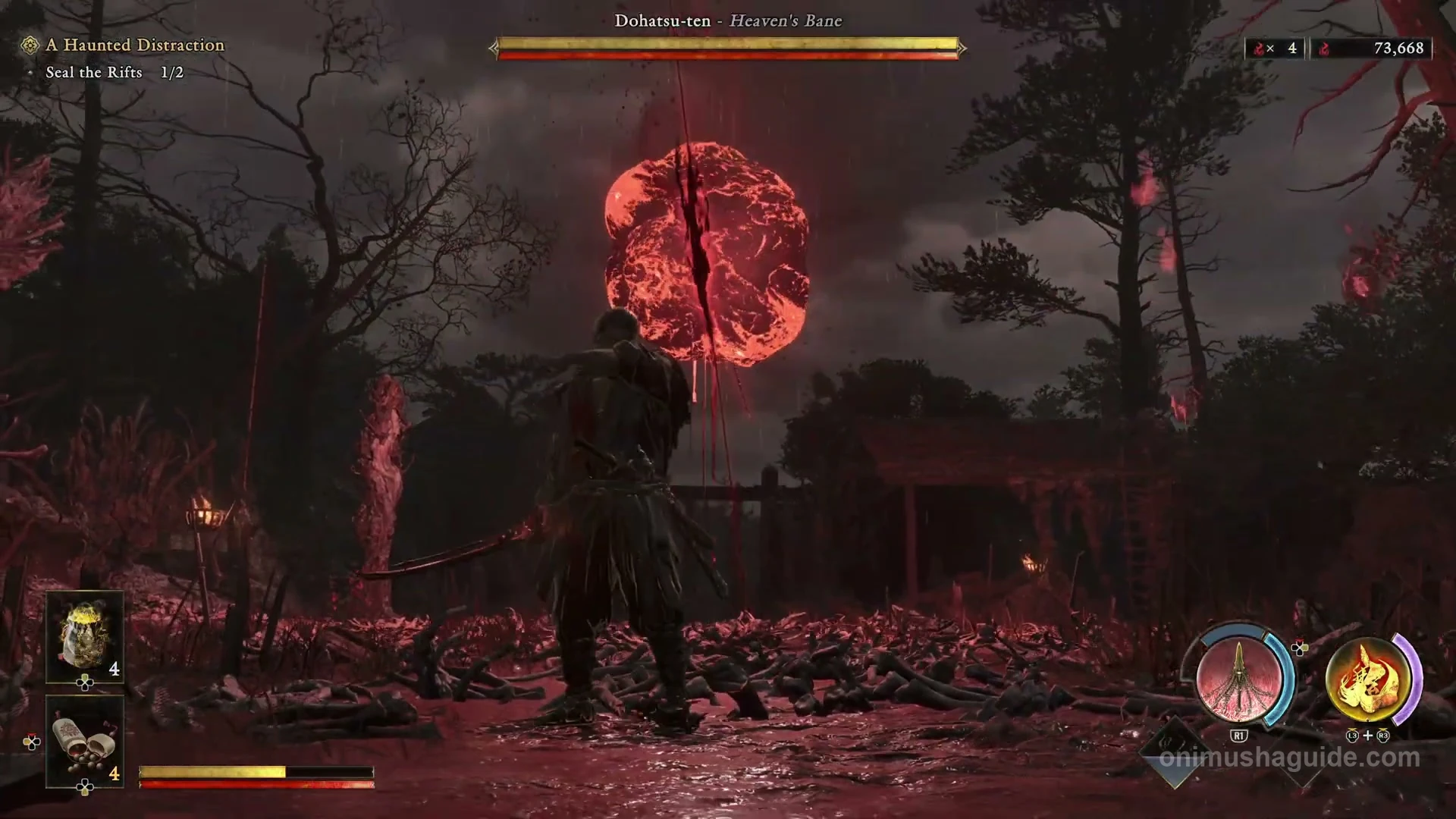 Dohatsu-ten Heaven's Bane entering the arena beneath the second Rift