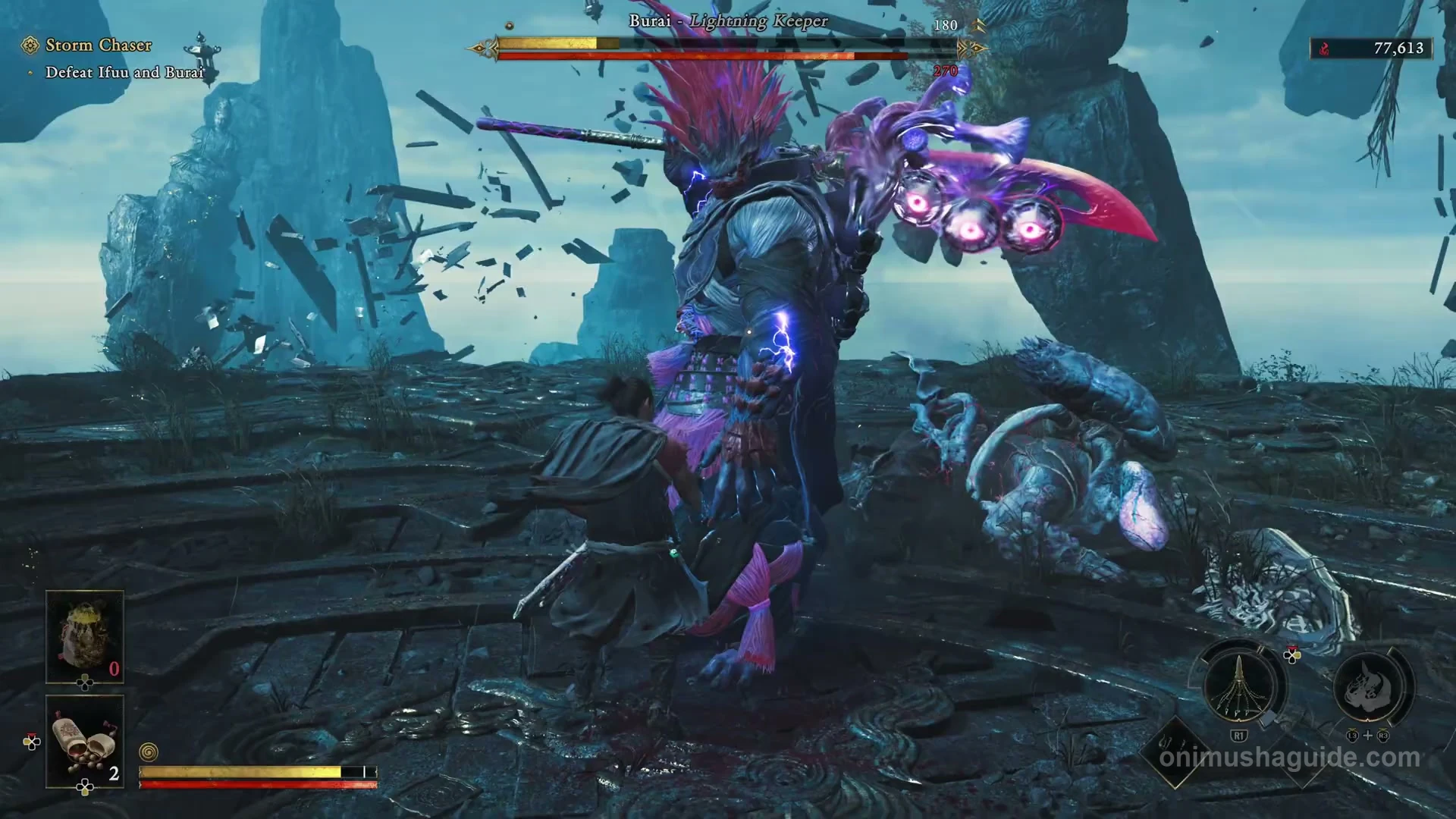 Burai as the remaining opponent after Ifuu has fallen