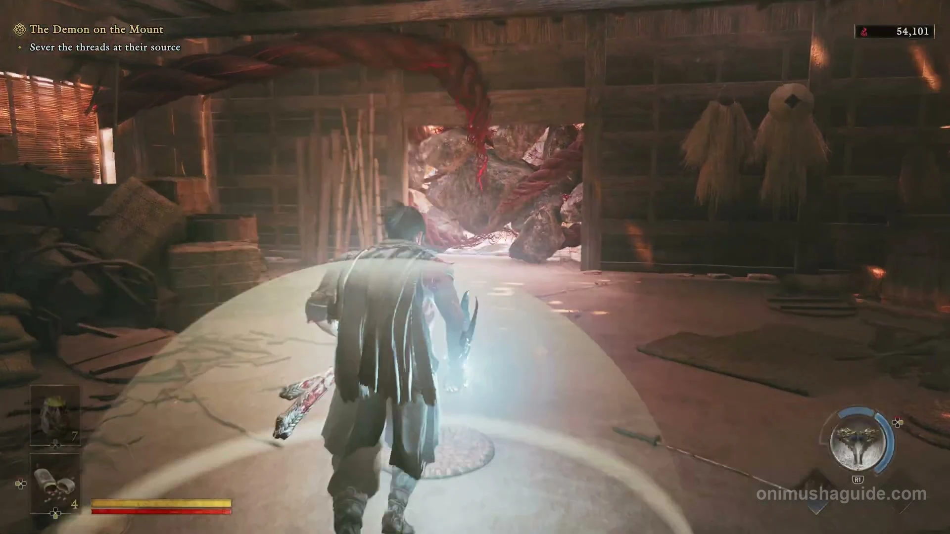 Weaver revealed directly behind the wooden door beside the rescued man